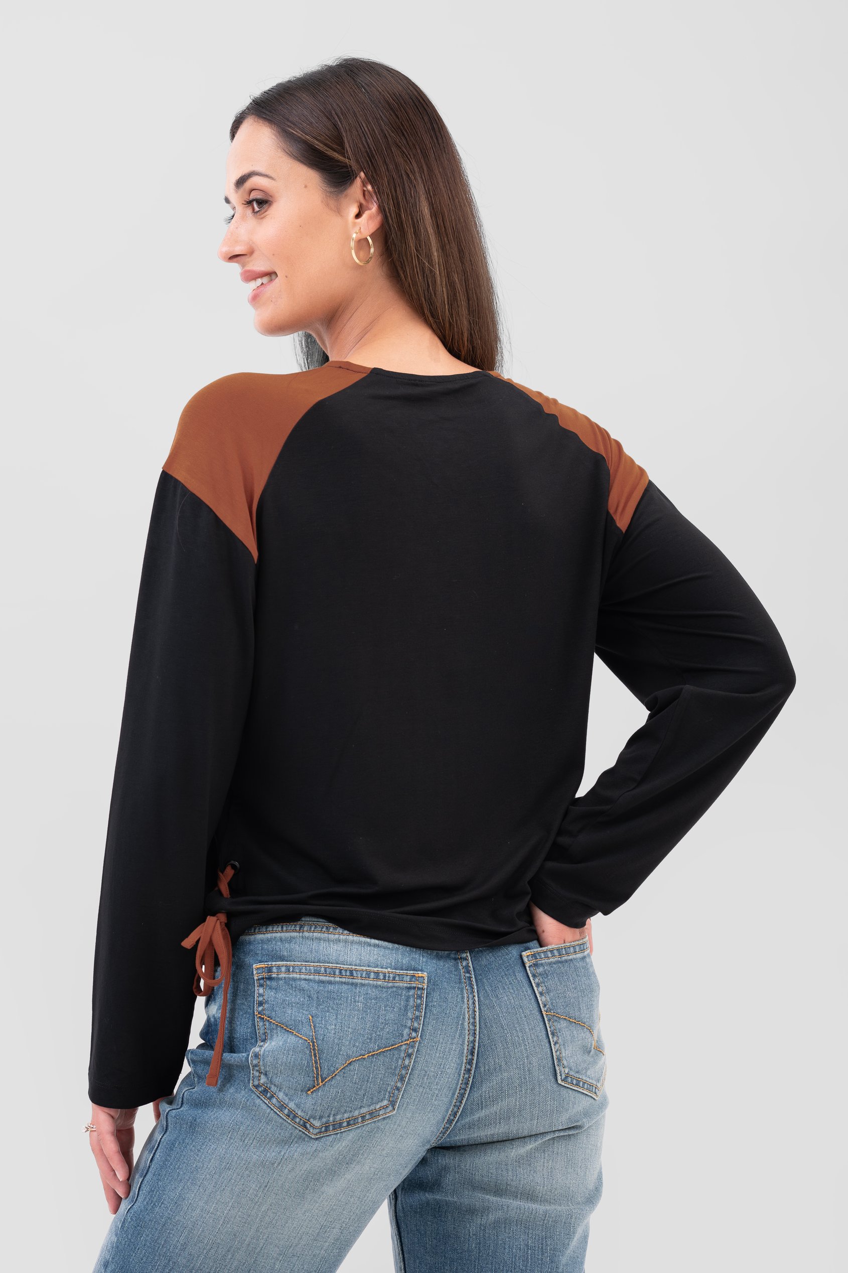 Womens Colour Block Raglan Sleeve Tops