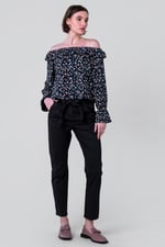 Womens Paper Bag Waist Trouser