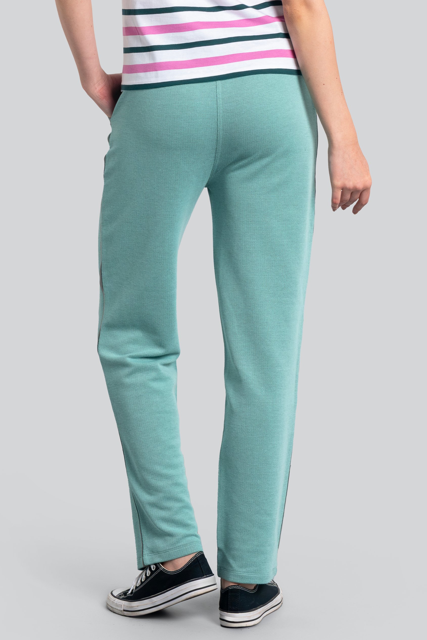 Design Terry Trousers With Reflective Tape Detailing