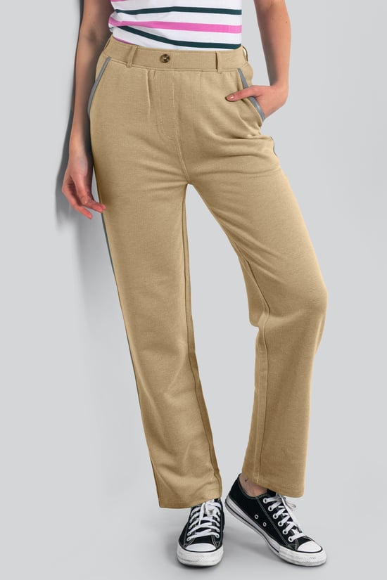 Design Terry Trousers With Reflective Tape Detailing