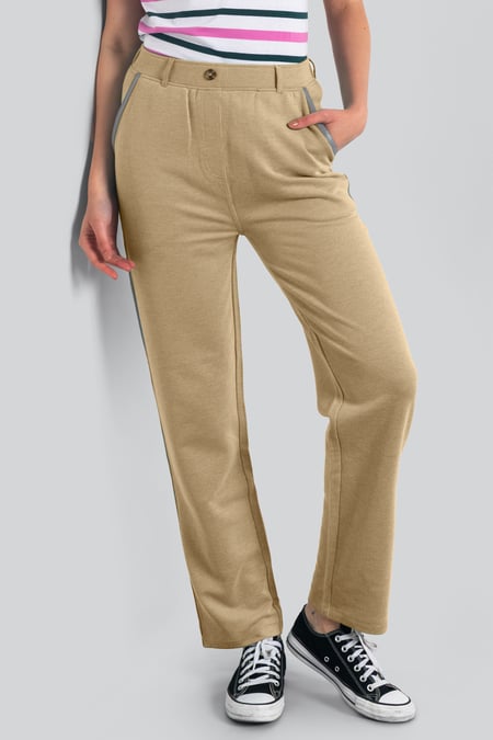 Blue Design Terry Trousers With Reflective Tape Detailing