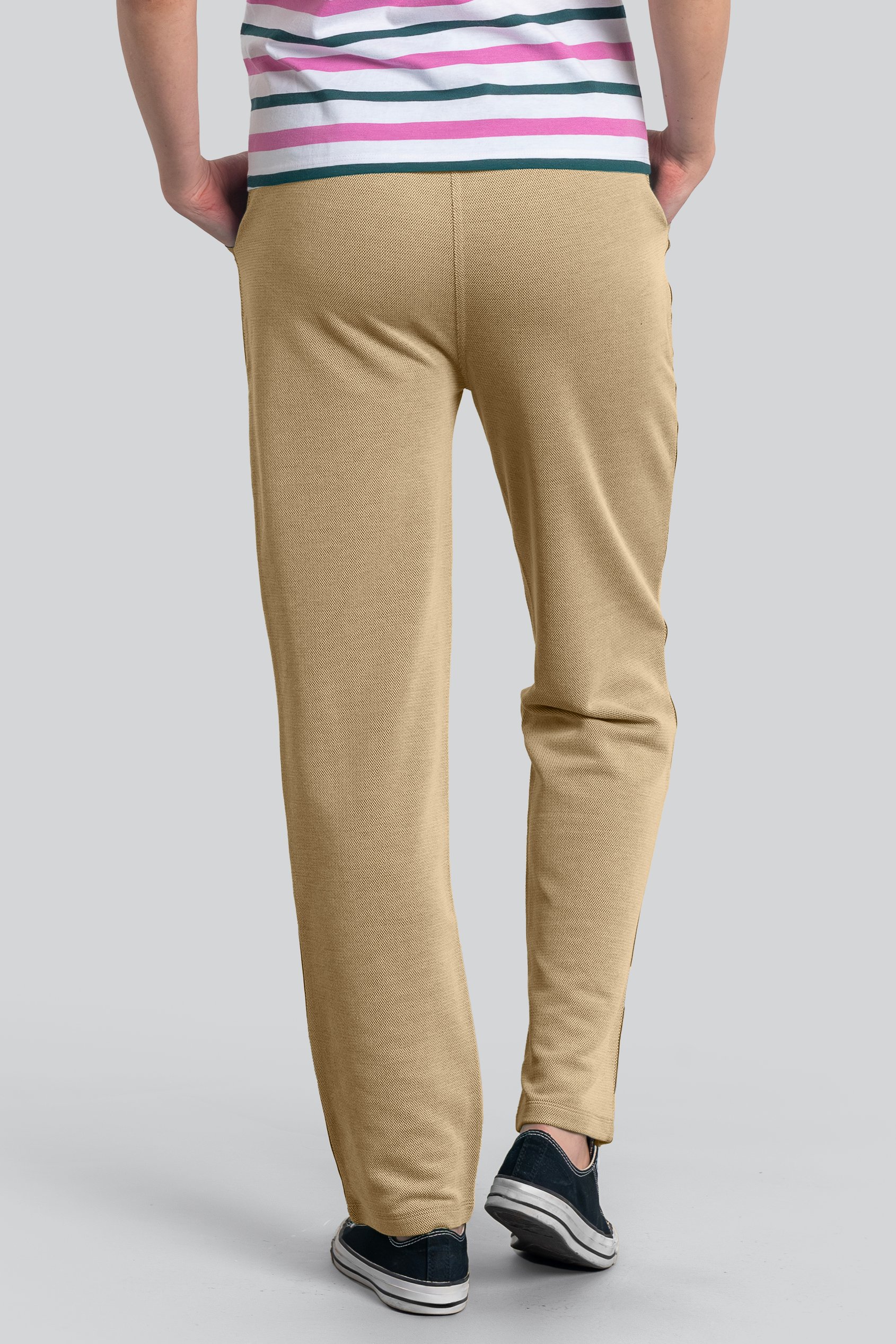 Design Terry Trousers With Reflective Tape Detailing