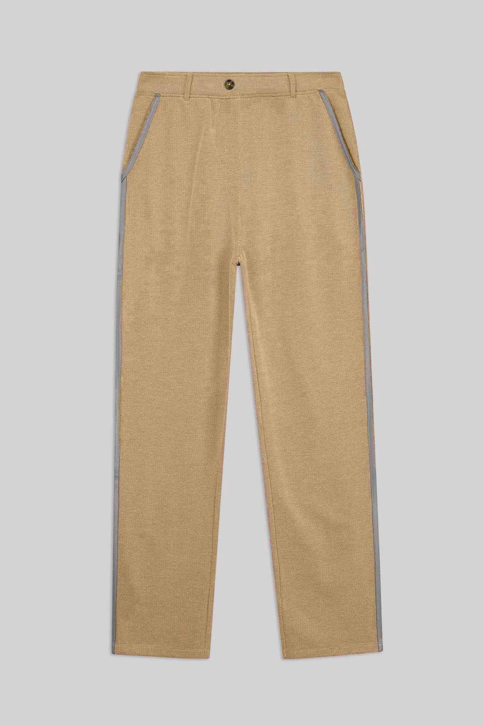 Design Terry Trousers With Reflective Tape Detailing