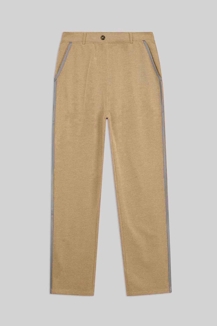 Design Terry Trousers With Reflective Tape Detailing