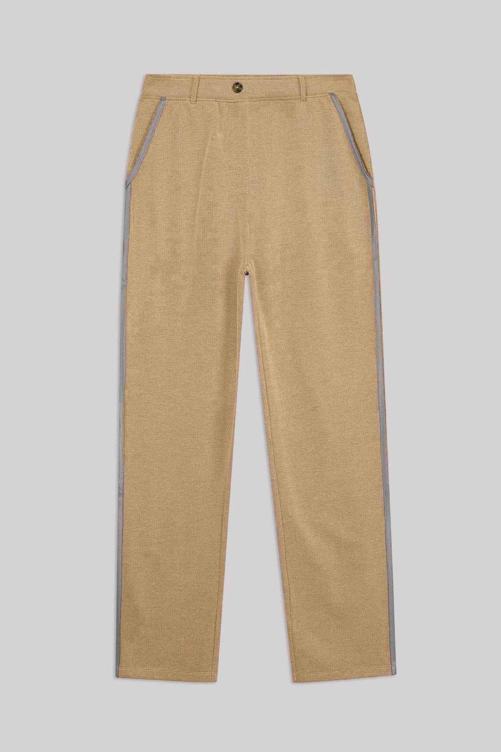 Design Terry Trousers With Reflective Tape Detailing