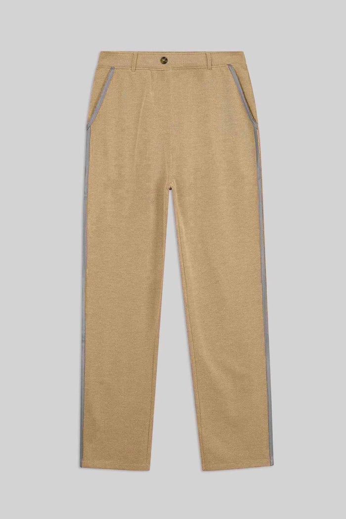 Design Terry Trousers With Reflective Tape Detailing