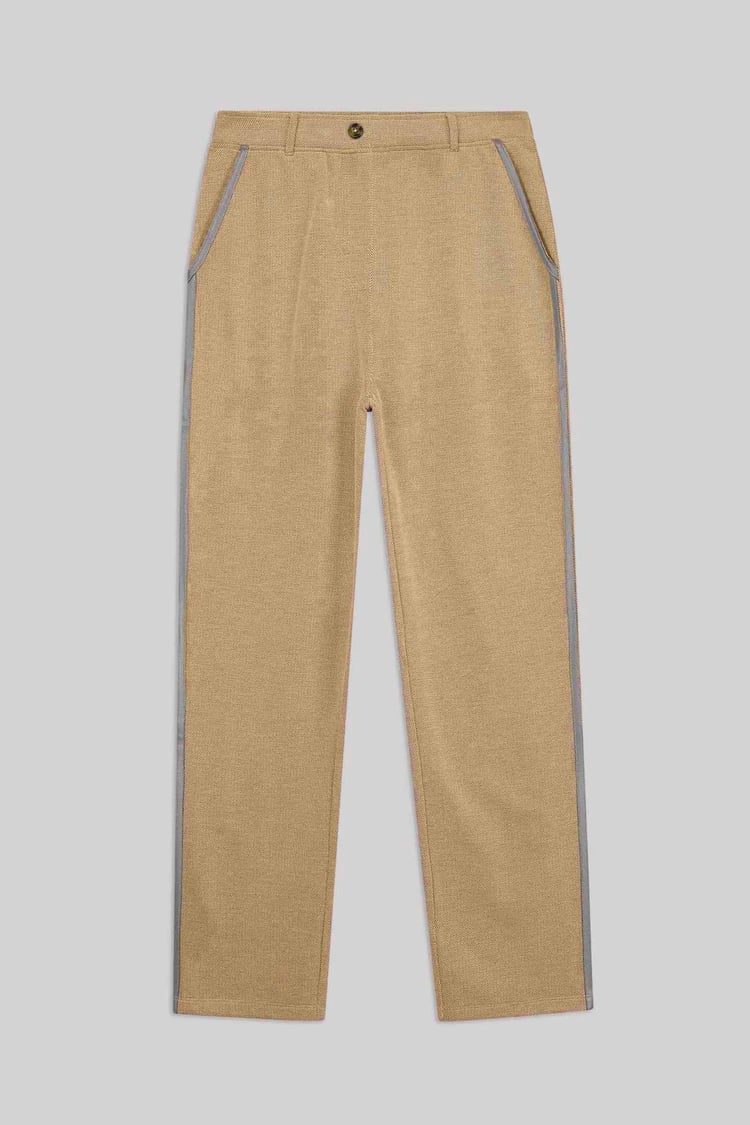 Design Terry Trousers With Reflective Tape Detailing