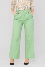 Wide Leg Woven Smart Trousers