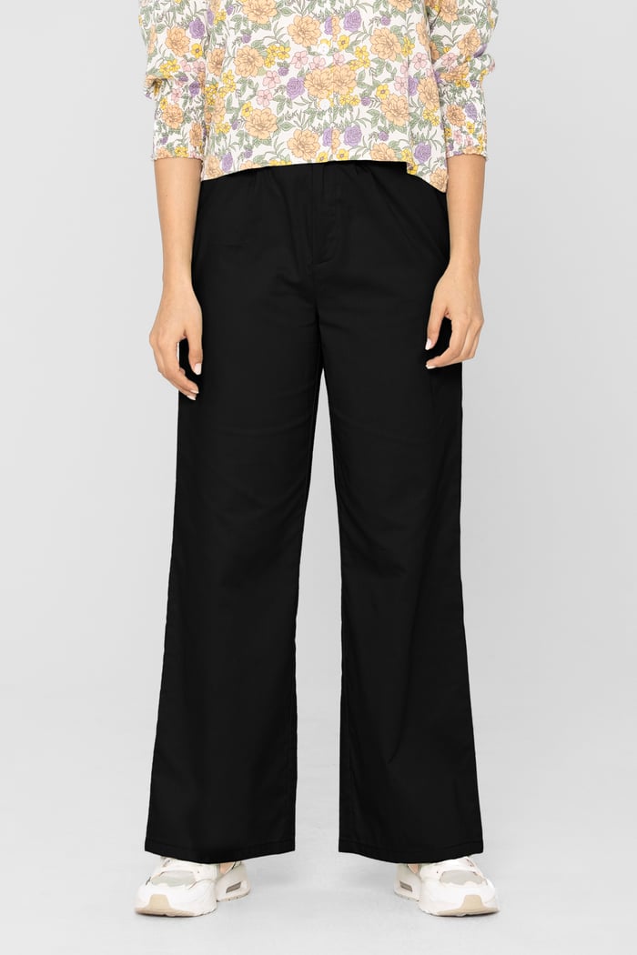Wide Leg Woven Smart Trousers