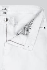 Turned Hem Stretch Denim Shorts