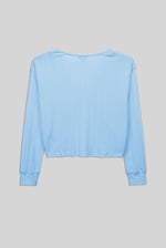 Twisted Front Pin Tuck Jersey Cropped Top