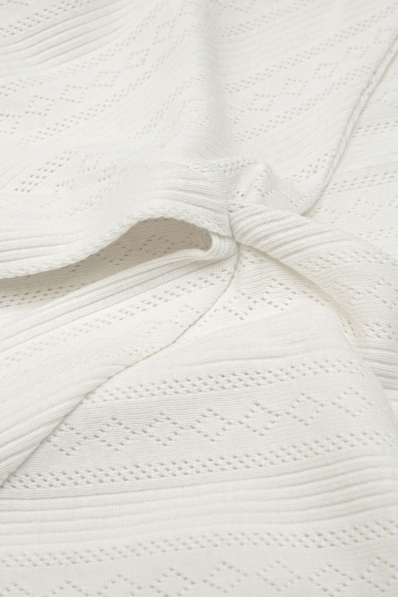 Twisted Front Pin Tuck Jersey Cropped Top