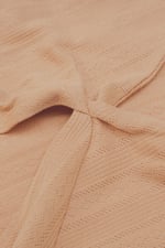 Twisted Front Pin Tuck Jersey Cropped Top