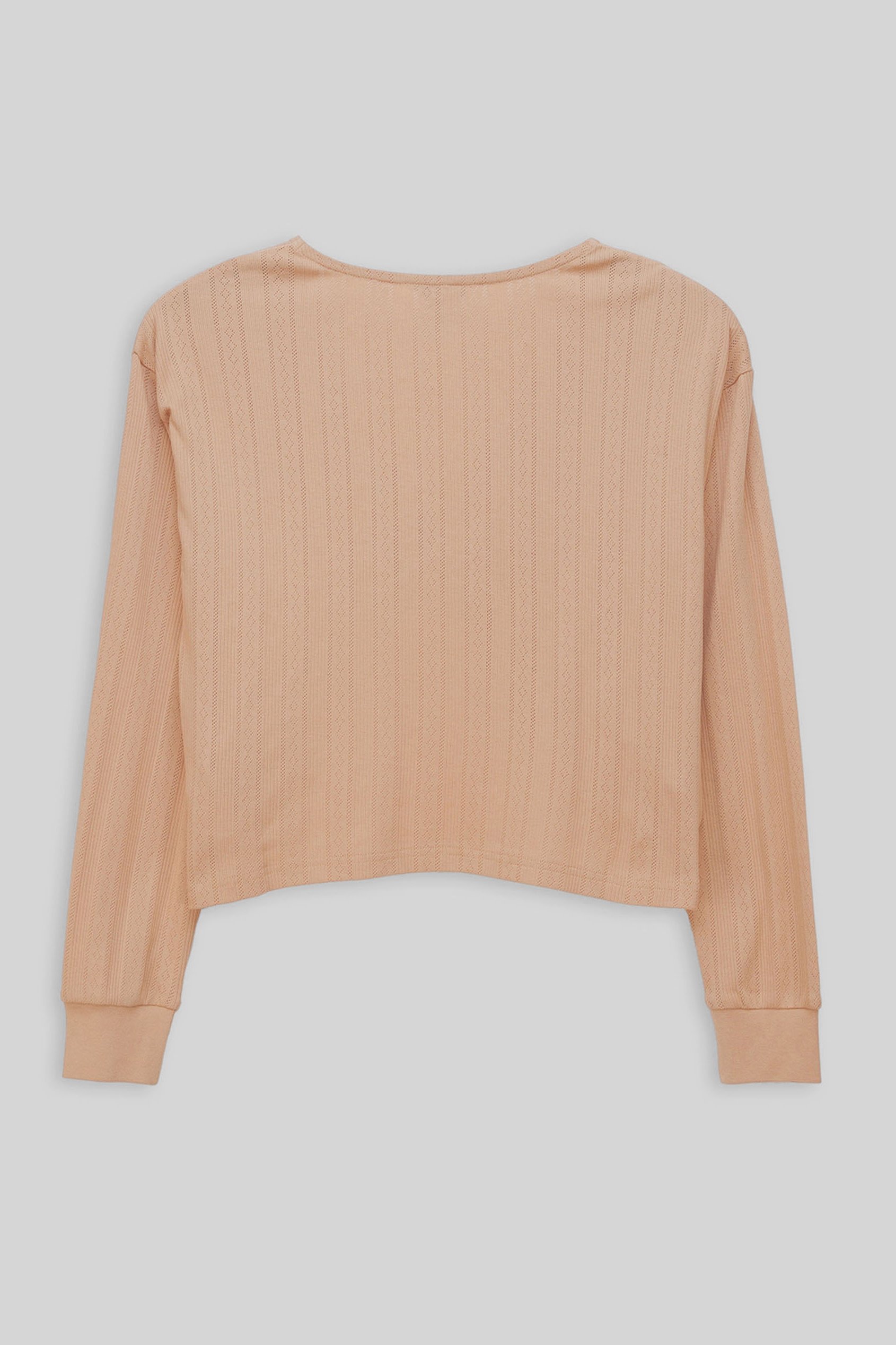 Twisted Front Pin Tuck Jersey Cropped Top