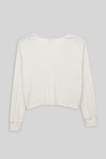 Twisted Front Pin Tuck Jersey Cropped Top