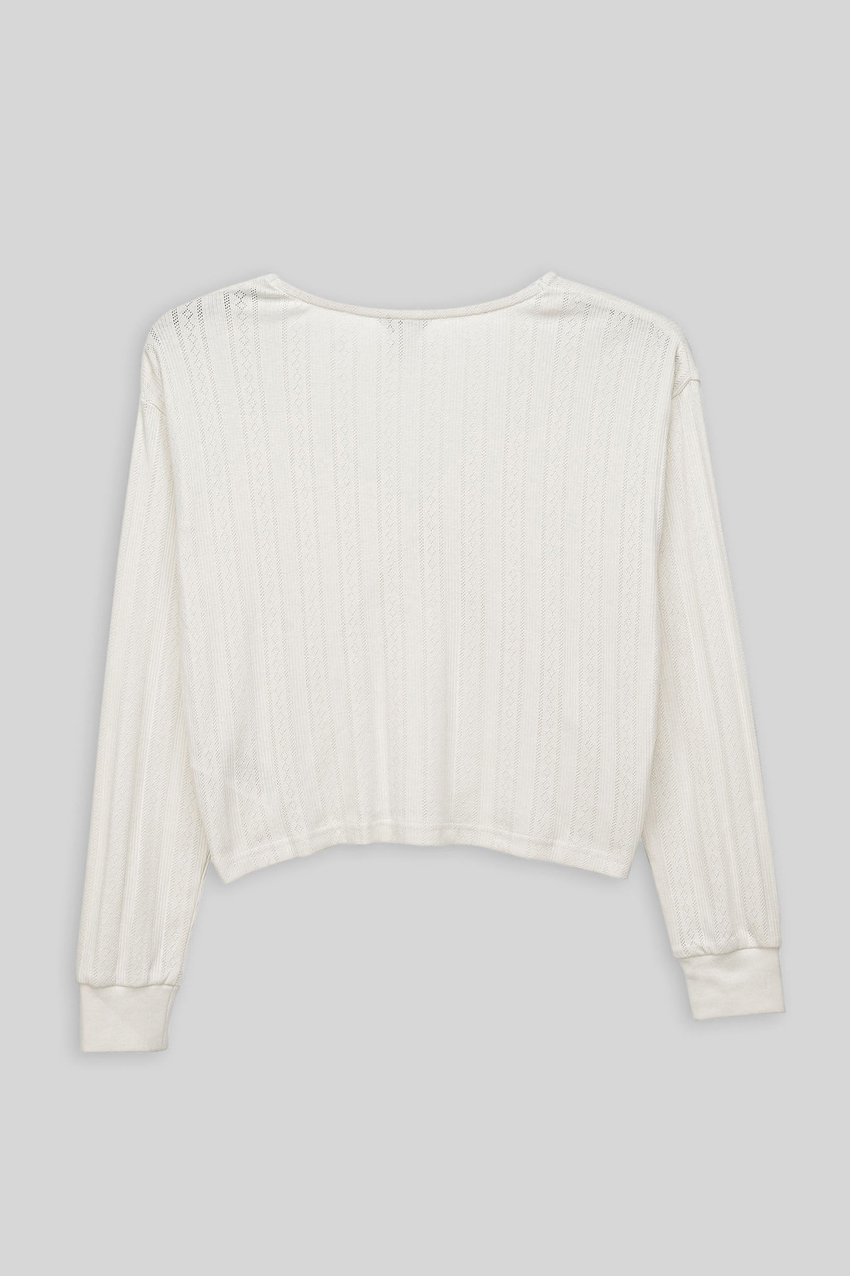 Twisted Front Pin Tuck Jersey Cropped Top