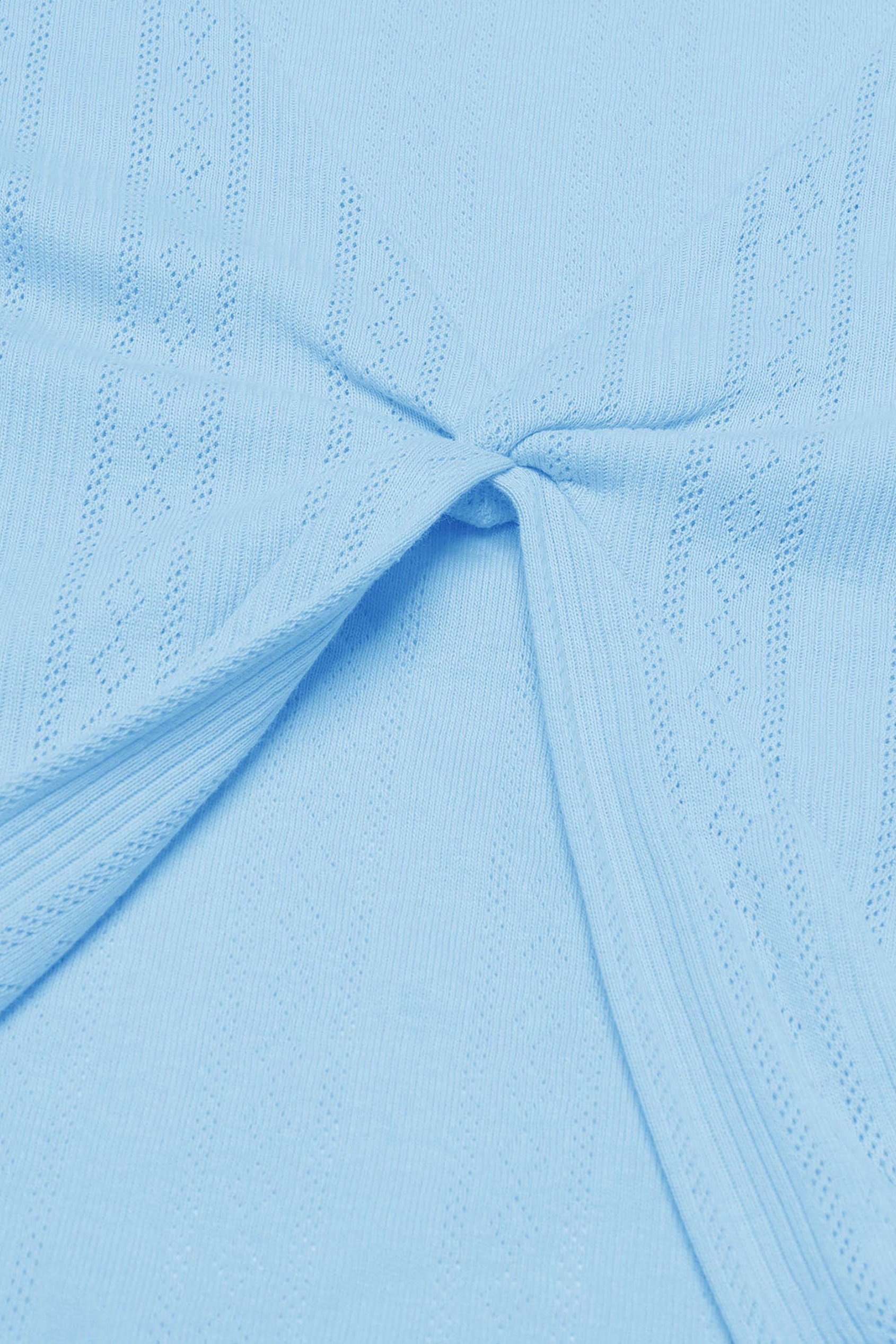 Twisted Front Pin Tuck Jersey Cropped Top