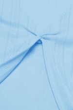 Twisted Front Pin Tuck Jersey Cropped Top