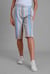 Striped Herringbone Texured Mid-Length Shorts