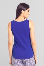 Textured Sleeveless V-neck Tank Top