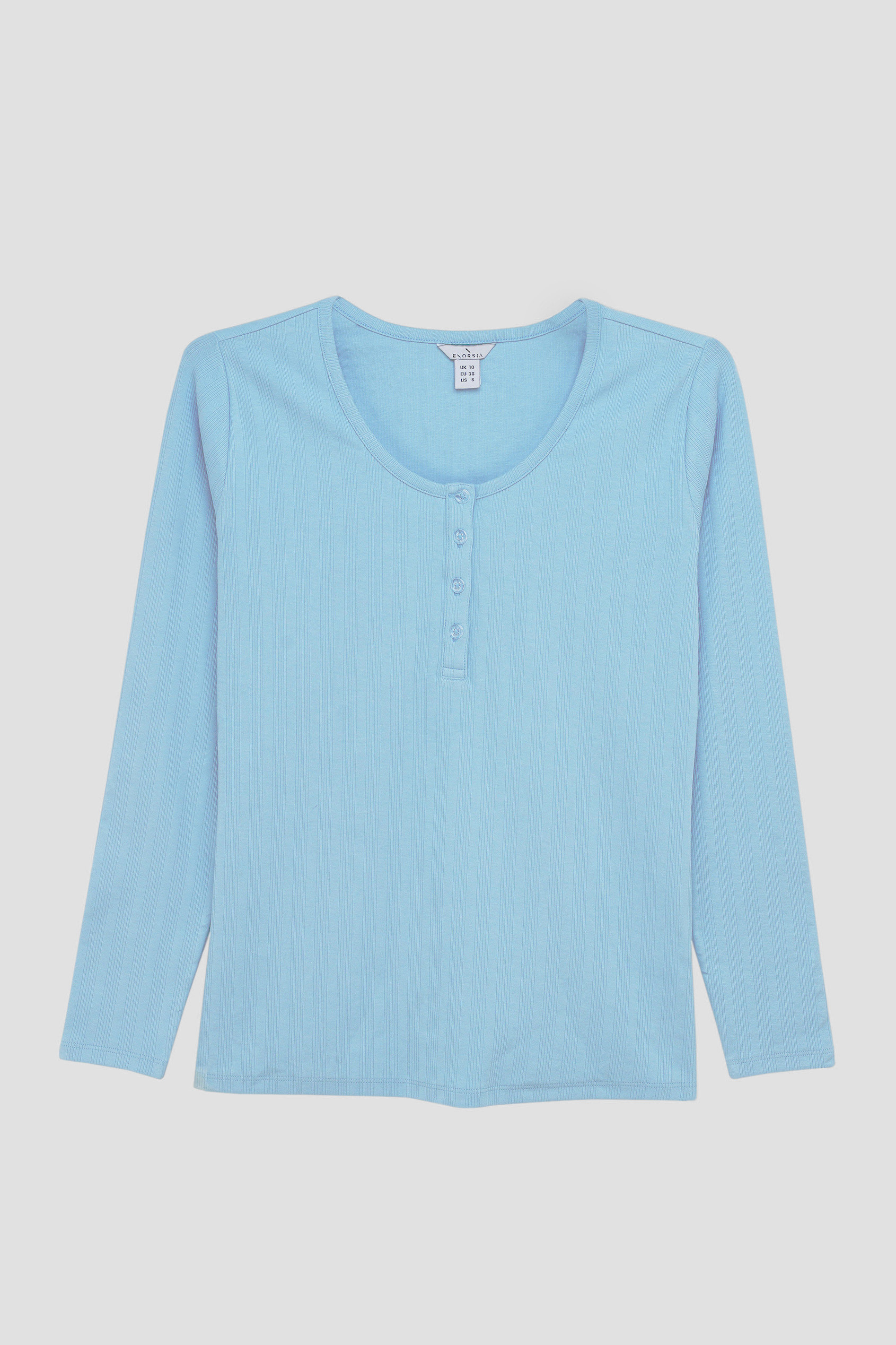 Ribbed Cycling Shorts & LS T-Shirt  Set