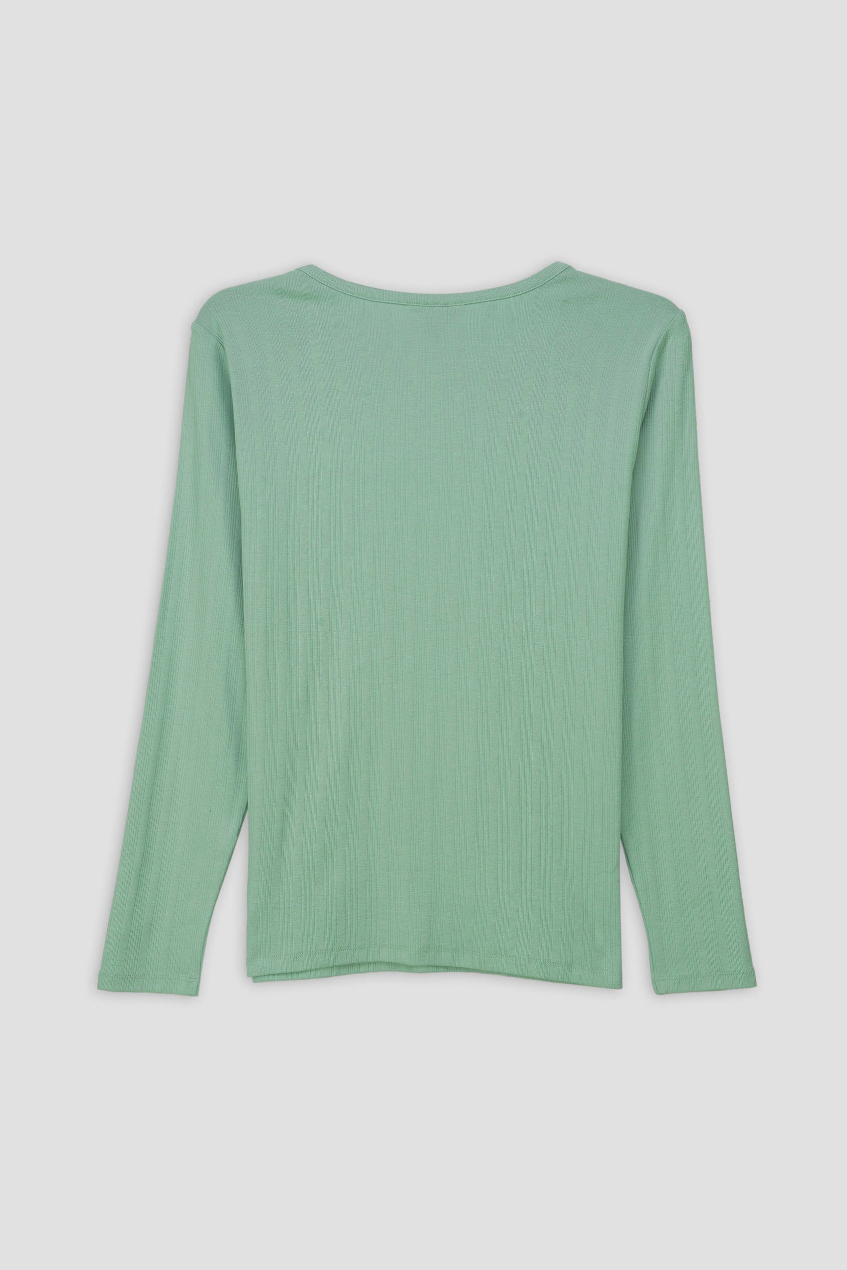 Ribbed Cycling Shorts & LS T-Shirt  Set