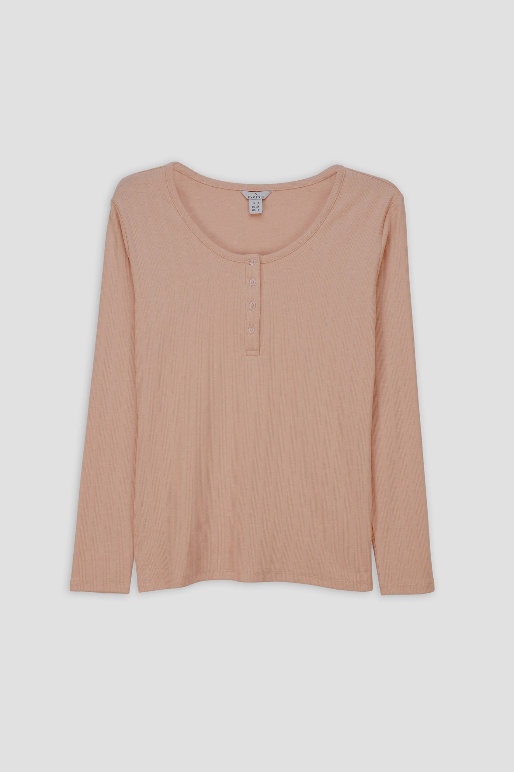 Ribbed Cycling Shorts & LS T-Shirt  Set