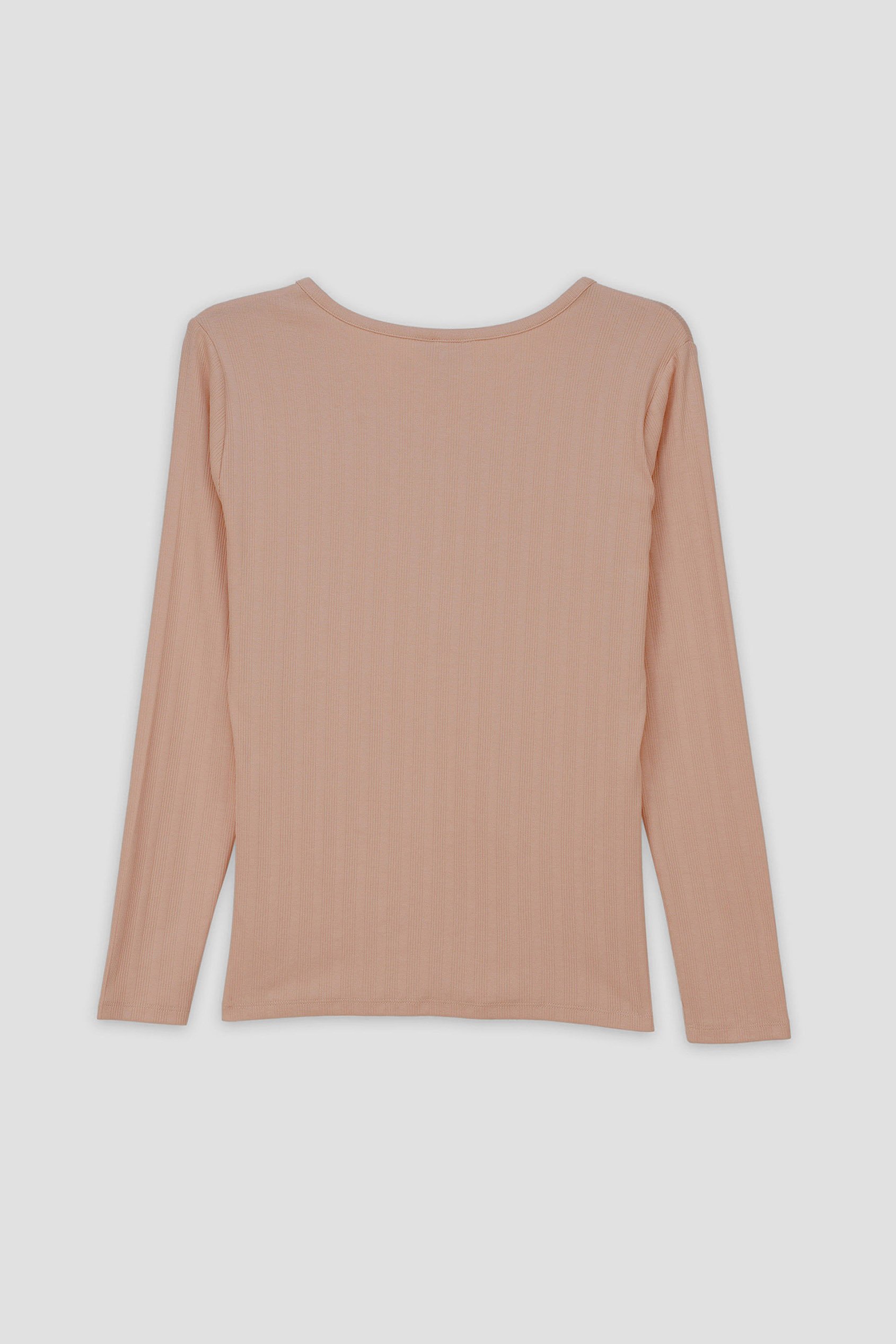 Ribbed Cycling Shorts & LS T-Shirt  Set