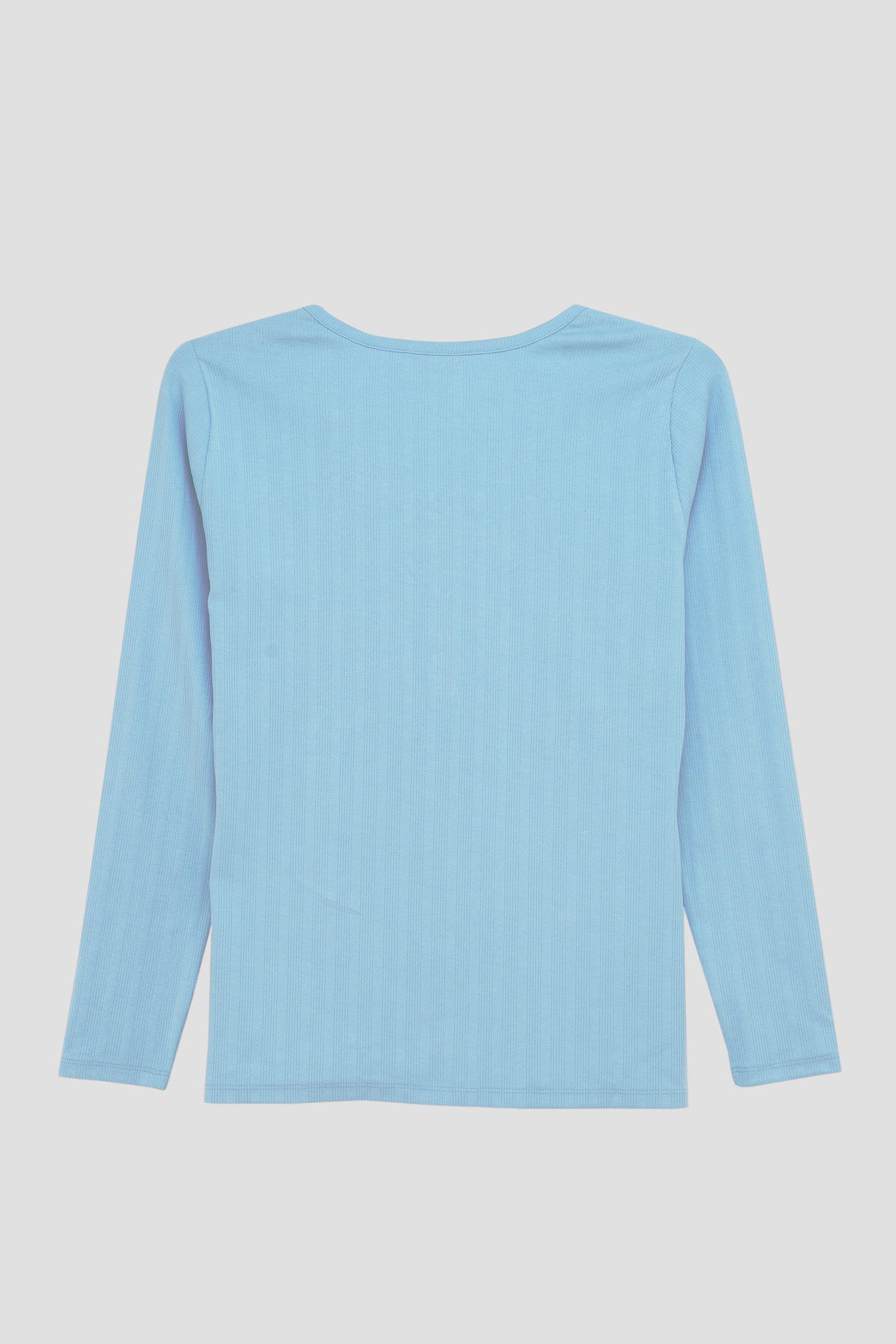 Ribbed Cycling Shorts & LS T-Shirt  Set