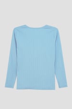 Ribbed Cycling Shorts & LS T-Shirt  Set