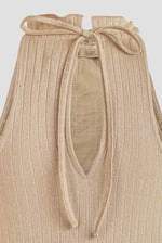 Halter Neck Bow Details Crop Top