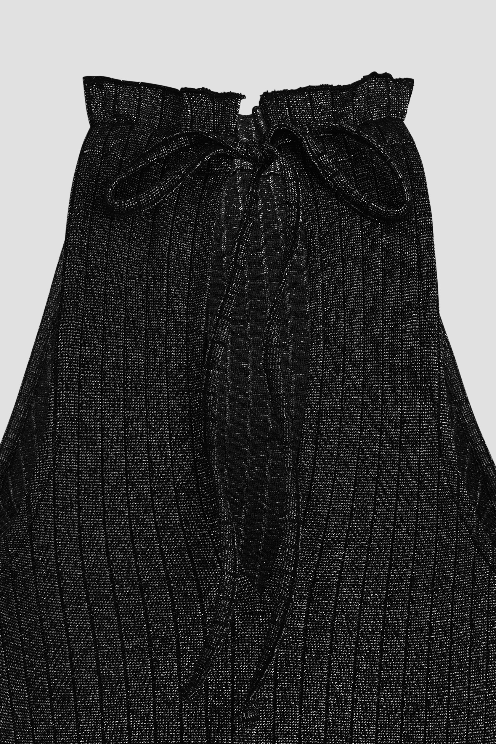 Halter Neck Bow Details Crop Top