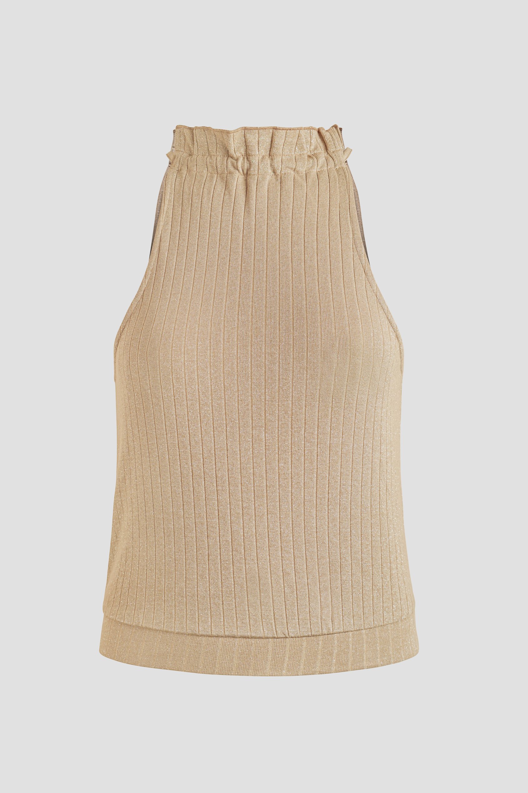 Halter Neck Bow Details Crop Top