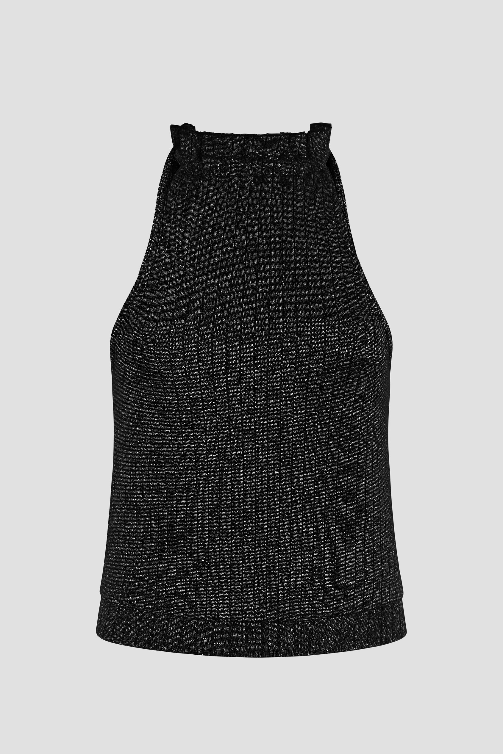 Halter Neck Bow Details Crop Top