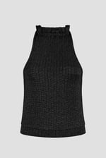 Halter Neck Bow Details Crop Top