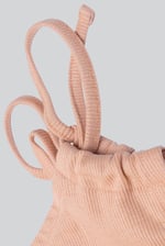 Knotted One Shoulder Rib Vest