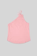 Knotted One Shoulder Rib Vest