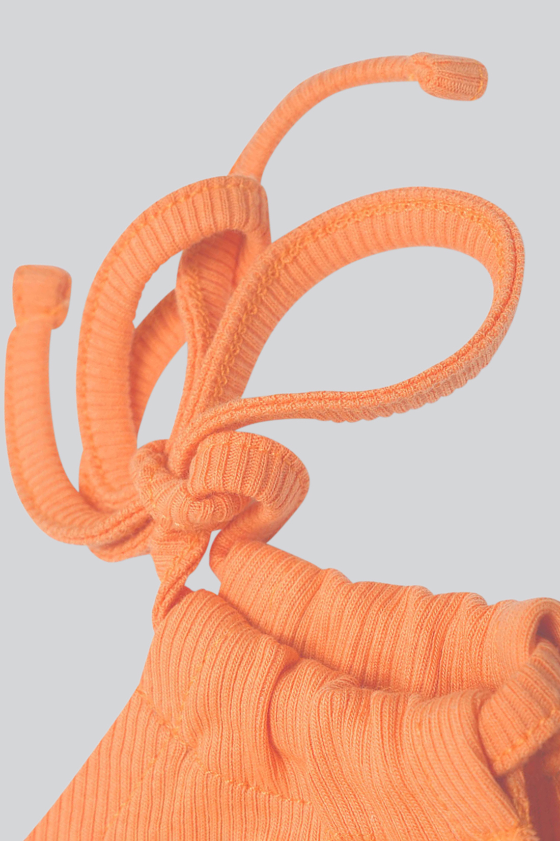 Knotted One Shoulder Rib Vest