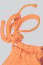 Knotted One Shoulder Rib Vest