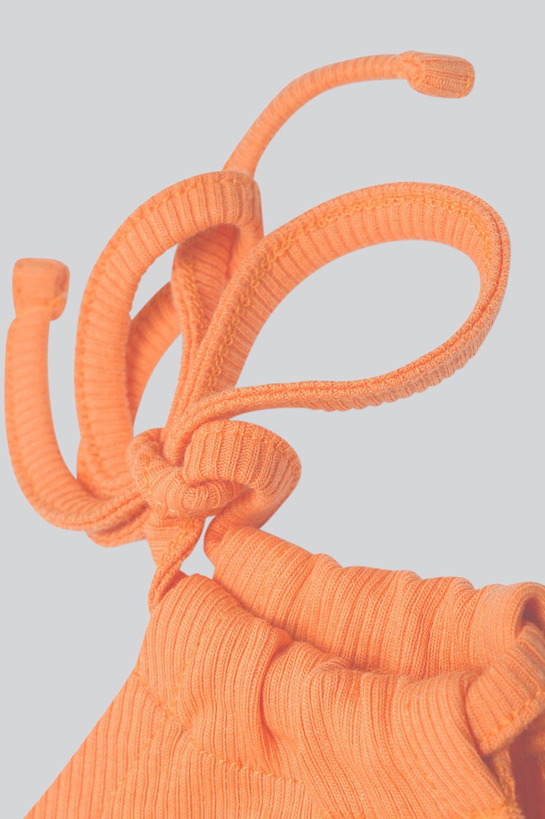 Knotted One Shoulder Rib Vest