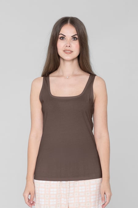 White Cotton Strap Vest