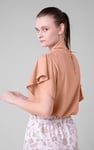Womens Ruffle Stand Collar Tops