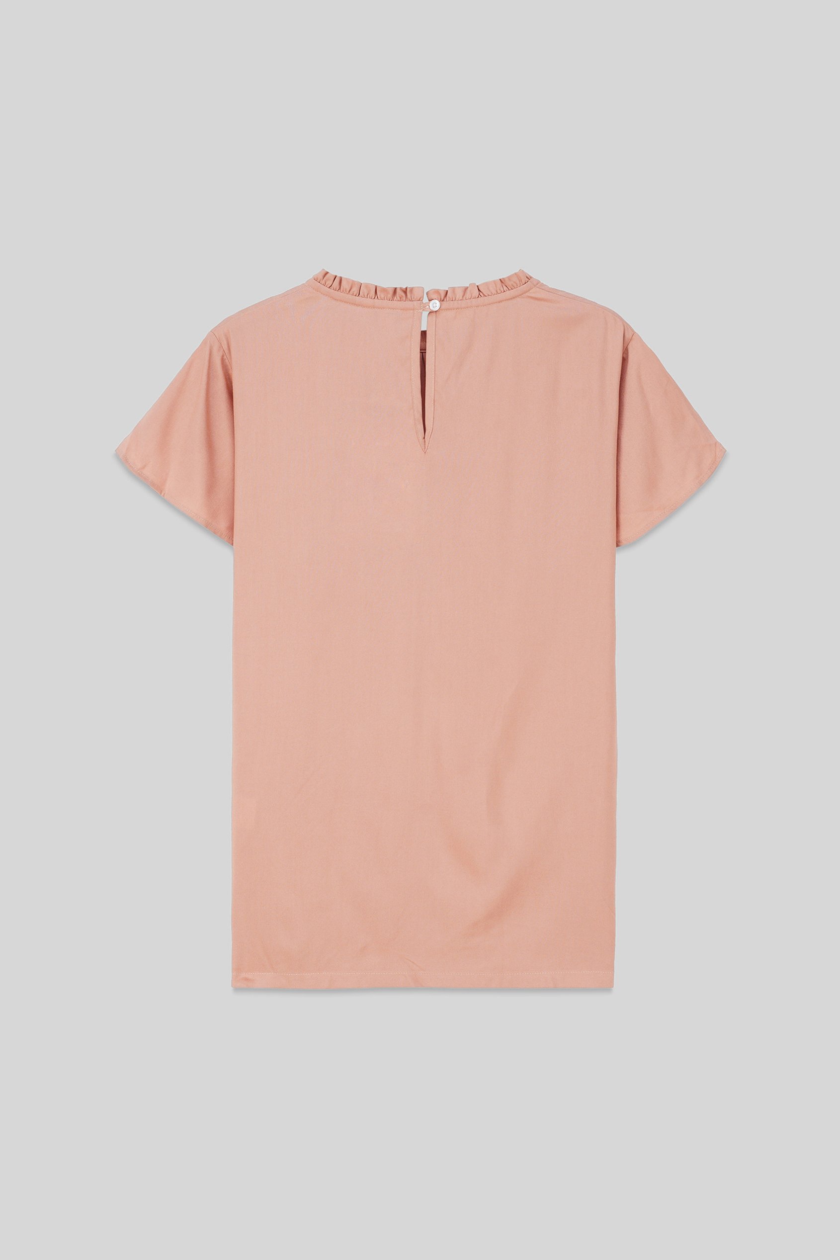 Womens Ruffle Stand Collar Tops