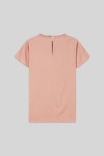 Womens Ruffle Stand Collar Tops