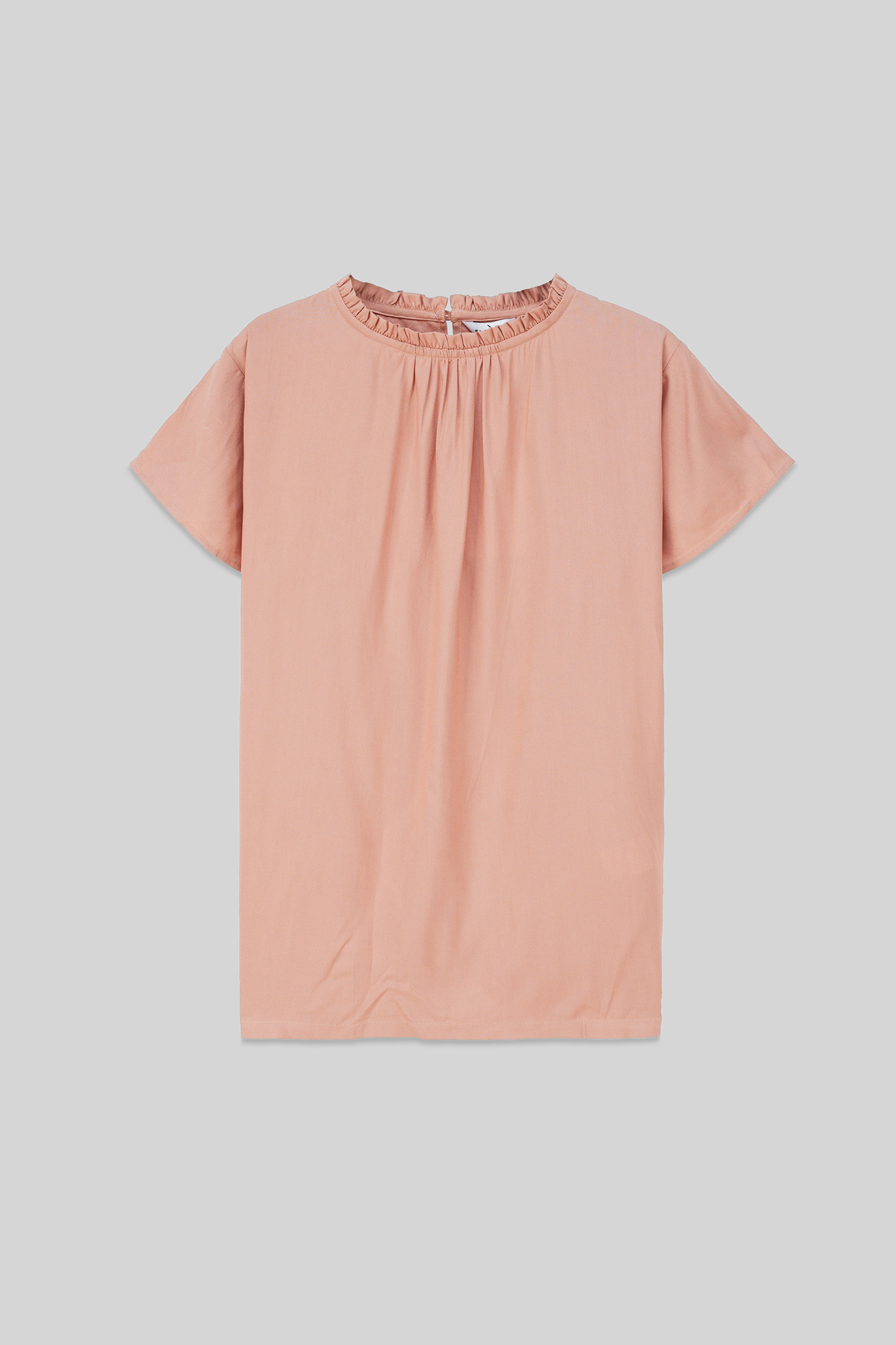 Womens Ruffle Stand Collar Tops