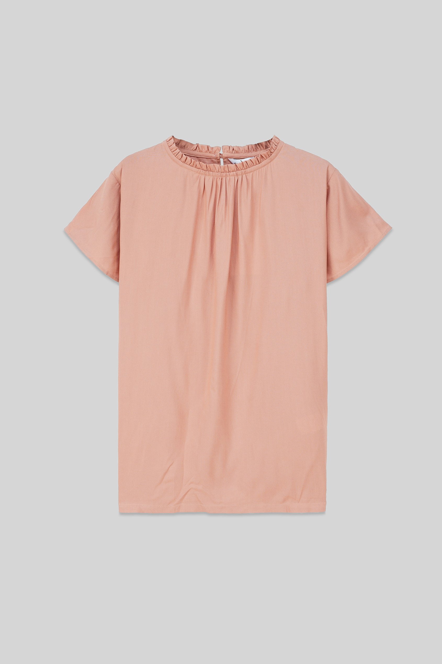 Womens Ruffle Stand Collar Tops