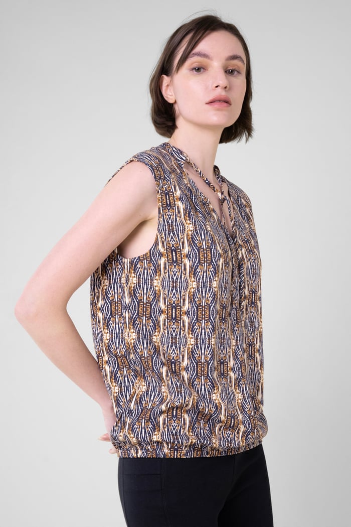 Womens Tie Neck Tops