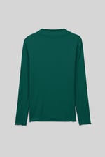 Womens High Neck Ribbed Top