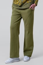 Stretchy Embroidery Design Details Trousers