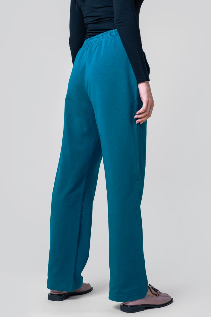 Stretchy Embroidery Design Details Trousers